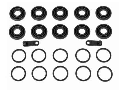 Dichtungssatz und Staubschutzkappe für 10-Kolben-Bremssättel. Porsche 958 / 9YA Cayenne / 971 / 976 Panamera / 9J1 Taycan - 95835131300 - 227004